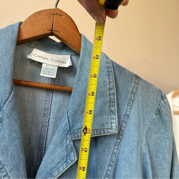 VINTAGE Casual Corner Denim Dress - Picture 7 of 9